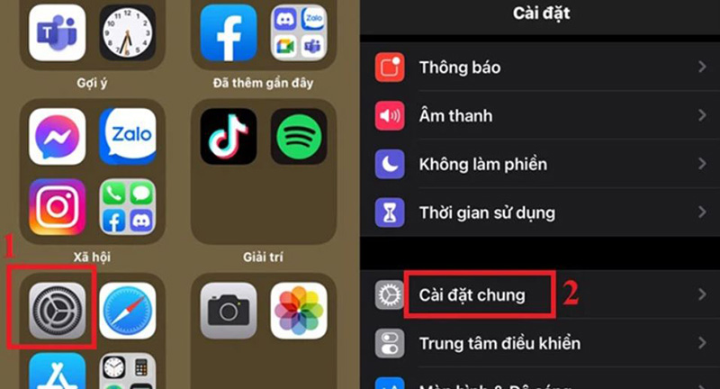 Khôi phục cài đặt gốc trên iPhone