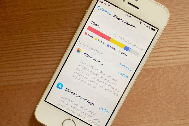 Kiểm tra dung lượng bộ nhớ iPhone