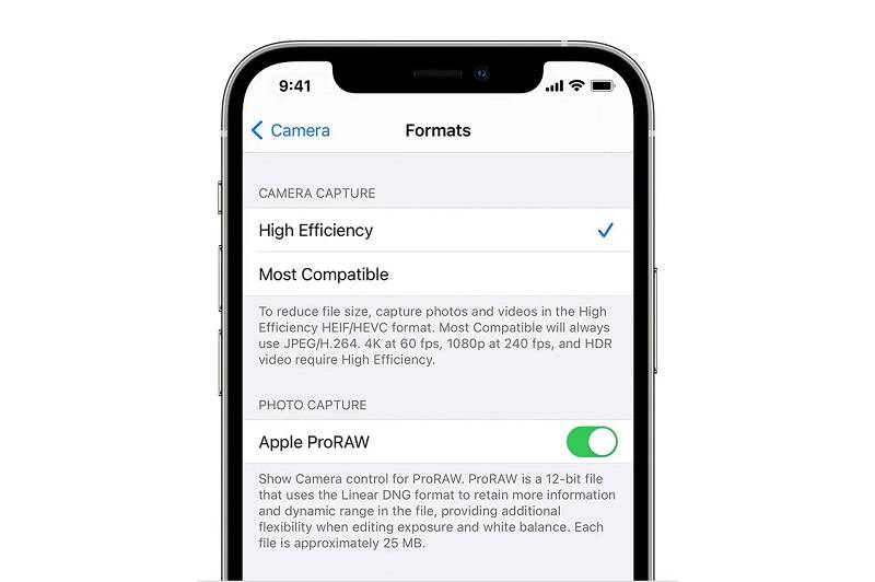 Kích hoạt High Efficiency của iPhone
